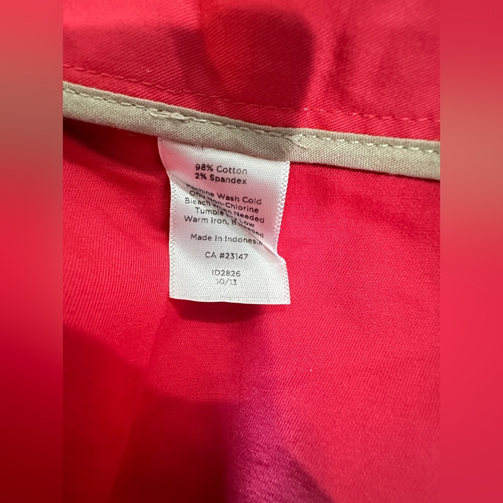 PRELOVED SZ 14 Talbots Vibrant Deep Pink/Red Women's Bermuda shorts - Picture 8 of 8